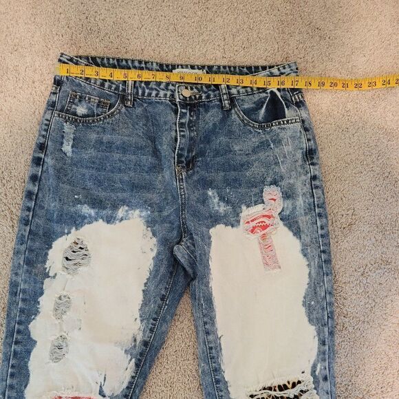 Misslook denim size 2xl  with whiteness and raggedness. - Picture 8 of 11
